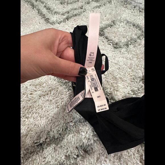 Victoria Secret Incredible Bra Lined Wireless Black 38C - Picture 5 of 6